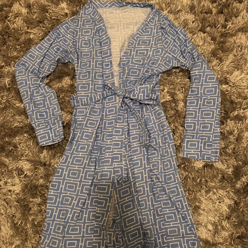 Maternity and nursing nightgown and robe